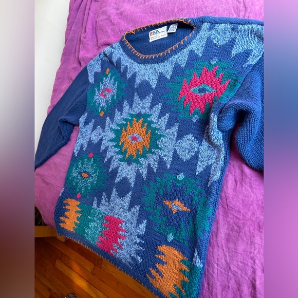 Vintage hand knitted Hka design sweater. Men’s size large. - Picture 4 of 7